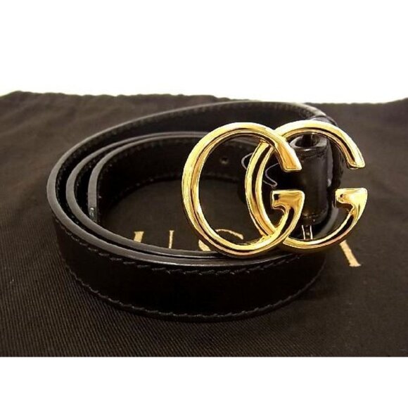 Gucci GG Marmont Leather Gold Hardware Belt Size 42 Brown main image 4